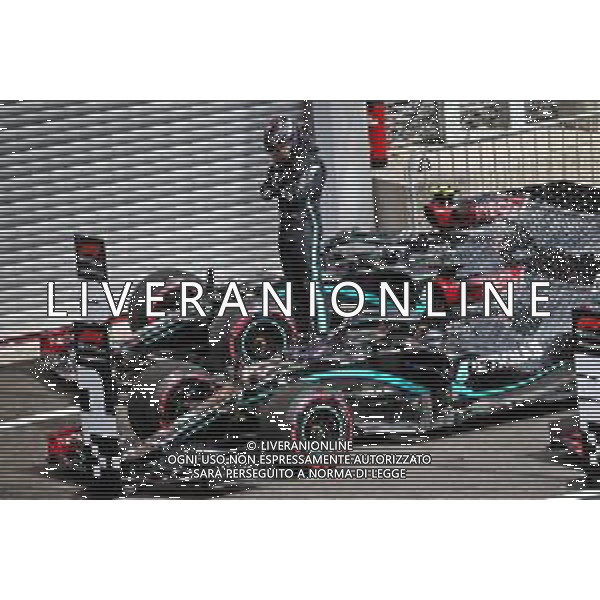 Lewis Hamilton (GBR) Mercedes AMG F1 W11 celebrates his pole position in qualifying parc ferme. 29.08.2020. Formula 1 World Championship, Rd 7, Belgian Grand Prix, Spa Francorchamps, Belgium, Qualifying Day. - www.xpbimages.com, EMail: requests@xpbimages.com © Copyright: Batchelor / XPB Images / AGENZIA ALDO LIVERANI SAS - ITALY ONLY EDITORIAL USE ONLY