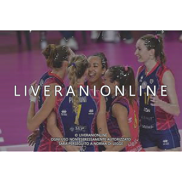 Primo turno - Savino Del Bene Scandicci vs Banca Valsabbina Millenium Brescia - Volley Supercoppa Femminile, 29 agosto 2020 Firenze, Italia Nella foto: Esultanza Savino Del Bene Scandicci @LM/Lisa Guglielmi/ AGENZIA ALDO LIVERANI SAS