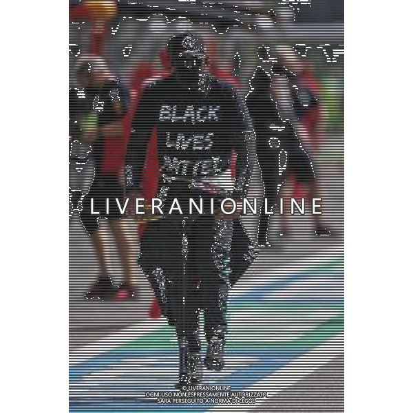 Lewis Hamilton (GBR) Mercedes AMG F1 on the grid. 30.08.2020. Formula 1 World Championship, Rd 7, Belgian Grand Prix, Spa Francorchamps, Belgium, Race Day. - www.xpbimages.com, EMail: requests@xpbimages.com © Copyright: Moy / XPB Images/ AGENZIA ALDO LIVERANI SAS - ITALY ONLY EDITORIAL USE ONLY
