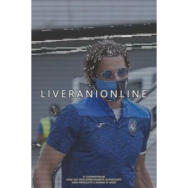 LISBON, PORTUGAL - AUGUST 10: Atalanta BC defender Hans Hateboer arrives in Lisbon with the Atalanta team for the Champions League Quarter Finals at Humberto Delgado Airport on August 10, 2020 in Lisbon, Portugal. (Photo by Carlos Rodrigues - UEFA/UEFA via Getty Images) AG ALDO LIVERANI SAS