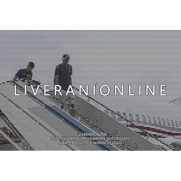 LISBON, PORTUGAL - AUGUST 10: Paris Saint Germain FC forward Angel Di Maria arrives in Lisbon with the Paris Saint-Germain FC team for the Champions League Quarter Finals at Humberto Delgado Airport on August 10, 2020 in Lisbon, Portugal. (Photo by Carlos Rodrigues - UEFA/UEFA via Getty Images) AG ALDO LIVERANI SAS