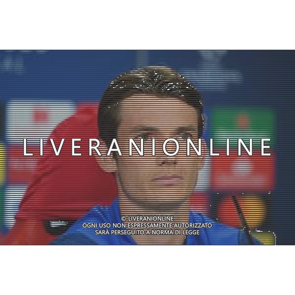 LISBON, PORTUGAL - AUGUST 11: <<enter caption here>> during the Atalanta Press Conference ahead of the UEFA Champions League Quarter Final match between Atalanta and PSG at Estadio do Sport Lisboa e Benfica on August 11, 2020 in Lisbon, Portugal. (Photo by UEFA - Handout/UEFA via Getty Images) AG ALDO LIVERANI SAS