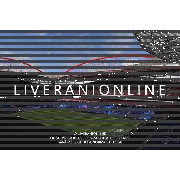 LISBON, PORTUGAL - AUGUST 11: A general view inside the stadium prior to the Atalanta walk around ahead of the UEFA Champions League Quarter Final match between Atalanta and PSG at Estadio do Sport Lisboa e Benfica on August 11, 2020 in Lisbon, Portugal. (Photo by Michael Regan - UEFA/UEFA via Getty Images) AG ALDO LIVERANI SAS