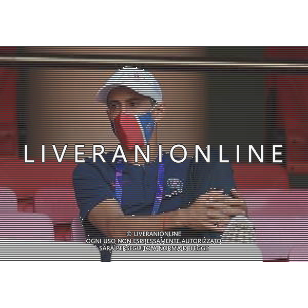 LISBON, PORTUGAL - AUGUST 12: Angel Di Maria of Paris Saint-Germain looks on from the stands during the UEFA Champions League Quarter Final match between Atalanta and Paris Saint-Germain at Estadio do Sport Lisboa e Benfica on August 12, 2020 in Lisbon, Portugal. (Photo by Michael Regan - UEFA/UEFA via Getty Images) AG ALDO LIVERANI SAS