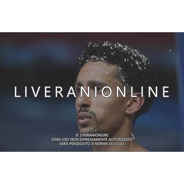 LISBON, PORTUGAL - AUGUST 12: Marquinhos of Paris Saint-Germain is interviewed after the UEFA Champions League Quarter Final match between Atalanta and Paris Saint-Germain at Estadio do Sport Lisboa e Benfica on August 12, 2020 in Lisbon, Portugal. (Photo by Michael Regan - UEFA/UEFA via Getty Images) AG ALDO LIVERANI SAS