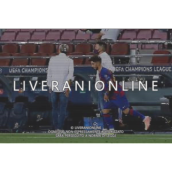 BARCELONA, SPAIN - AUGUST, 08: UEFA Champions League Round of 16 second leg match between FC Barcelona and SSC Napoli at Camp Nou on August 8, 2020 in Barcelona, Spain. (Photo by Germ√°n Parga/FC Barcelona) AG ALDO LIVERANI SAS