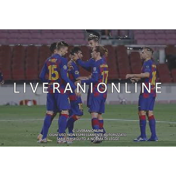 BARCELONA, SPAIN - AUGUST, 08: UEFA Champions League Round of 16 second leg match between FC Barcelona and SSC Napoli at Camp Nou on August 8, 2020 in Barcelona, Spain. (Photo by Germ√°n Parga/FC Barcelona) AG ALDO LIVERANI SAS