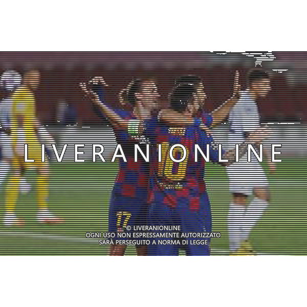 BARCELONA, SPAIN - AUGUST, 08: UEFA Champions League Round of 16 second leg match between FC Barcelona and SSC Napoli at Camp Nou on August 8, 2020 in Barcelona, Spain. (Photo by Germ√°n Parga/FC Barcelona) AG ALDO LIVERANI SAS