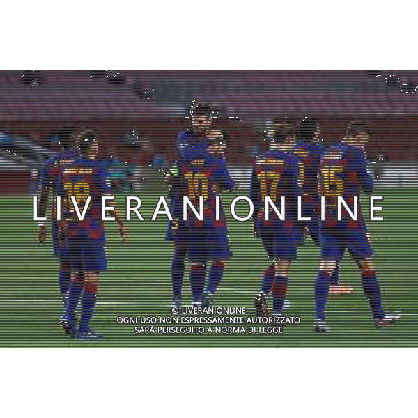 BARCELONA, SPAIN - AUGUST, 08: UEFA Champions League Round of 16 second leg match between FC Barcelona and SSC Napoli at Camp Nou on August 8, 2020 in Barcelona, Spain. (Photo by Germ√°n Parga/FC Barcelona) AG ALDO LIVERANI SAS