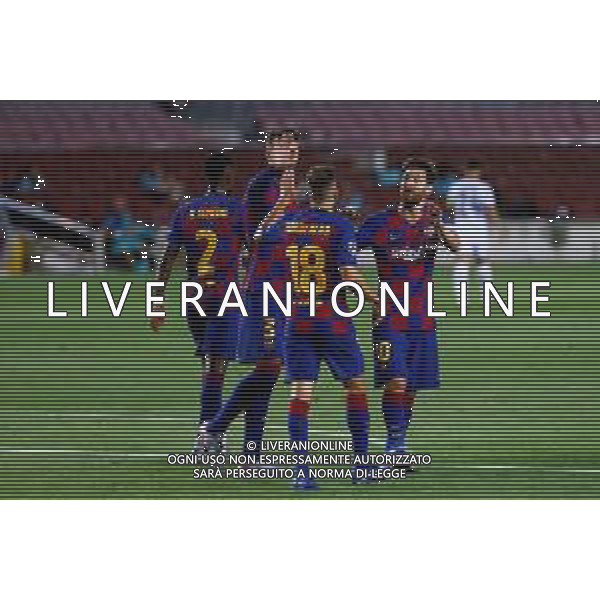 BARCELONA, SPAIN - AUGUST, 08: UEFA Champions League Round of 16 second leg match between FC Barcelona and SSC Napoli at Camp Nou on August 8, 2020 in Barcelona, Spain. (Photo by Germ√°n Parga/FC Barcelona) AG ALDO LIVERANI SAS