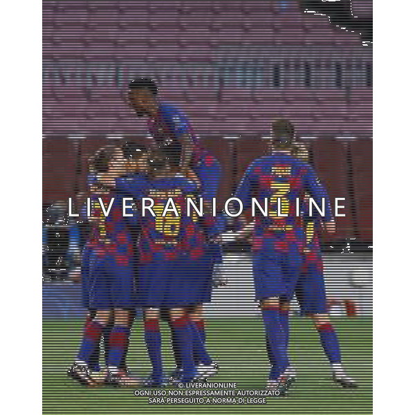 BARCELONA, SPAIN - AUGUST, 08: UEFA Champions League Round of 16 second leg match between FC Barcelona and SSC Napoli at Camp Nou on August 8, 2020 in Barcelona, Spain. (Photo by Germ√°n Parga/FC Barcelona) AG ALDO LIVERANI SAS
