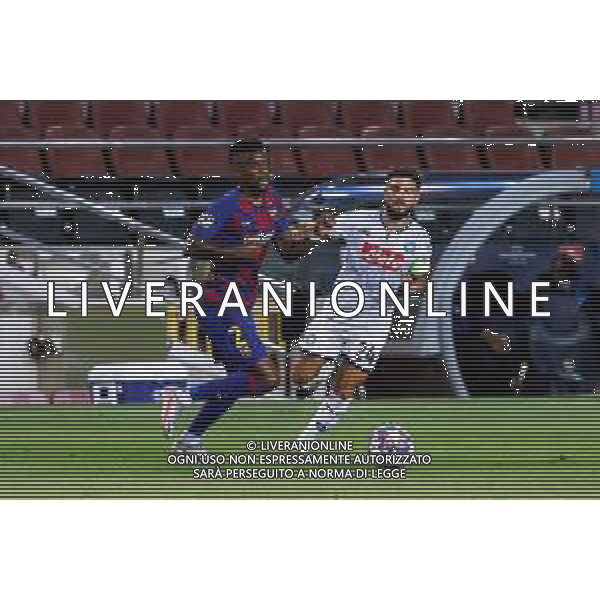 BARCELONA, SPAIN - AUGUST, 08: UEFA Champions League Round of 16 second leg match between FC Barcelona and SSC Napoli at Camp Nou on August 8, 2020 in Barcelona, Spain. (Photo by Germ√°n Parga/FC Barcelona) AG ALDO LIVERANI SAS