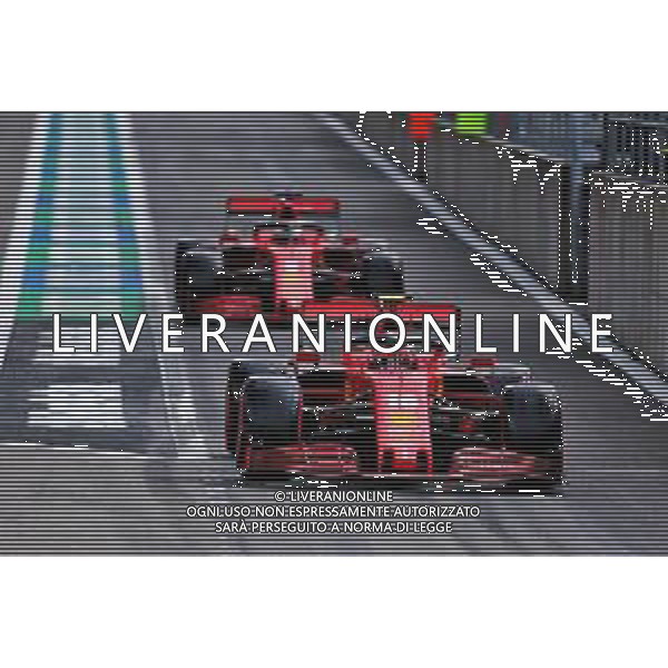 Charles Leclerc (MON) Ferrari SF1000 and Sebastian Vettel (GER) Ferrari SF1000. 29.08.2020. Formula 1 World Championship, Rd 7, Belgian Grand Prix, Spa Francorchamps, Belgium, Qualifying Day. - www.xpbimages.com, EMail: requests@xpbimages.com - copy of publication required for printed pictures. Every used picture is fee-liable. © Copyright: Charniaux / XPB Images/ AGENZIA ALDO LIVERANI SAS - ITALY ONLY EDITORIAL USE ONLY