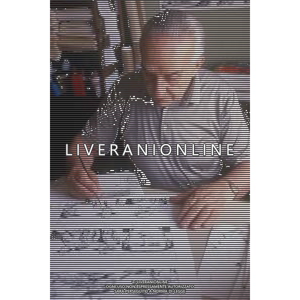 AURELIO GALLEPPINI, GALEP, Fumettista italiano noto soprattutto come disegnatore del personaggio di Tex - RETROSPETTIVA. ©ARCHIVIO AGENZIA ALDO LIVERANI SAS