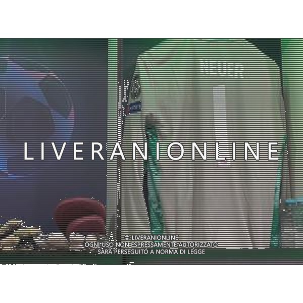LISBON, PORTUGAL - AUGUST 19: A view of the FC Bayern Munich dressingroom prior to the UEFA Champions League Semi Final match between Olympique Lyonnais and Bayern Munich at Estadio Jose Alvalade on August 19, 2020 in Lisbon, Portugal. (Photo supplied by FC Bayern Munchen) AG ALDO LIVERANI SAS