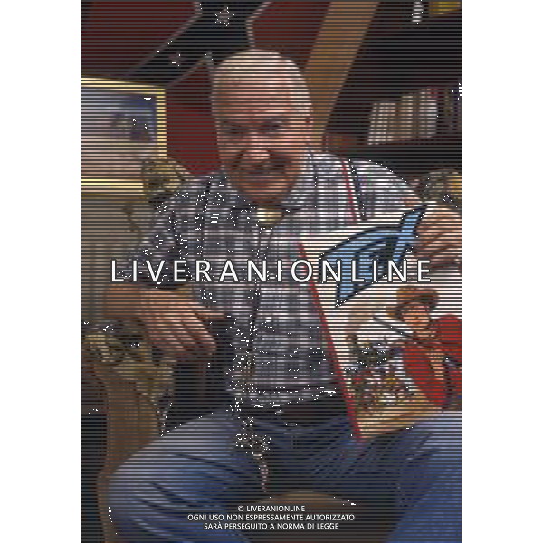 GIOVANNI LUIGI BONELLI, detto GIANLUIGI, Fumettista ed editore italiano, creatore del personaggio di TEX - RETROSPETTIVA. ©ARCHIVIO AGENZIA ALDO LIVERANI SAS