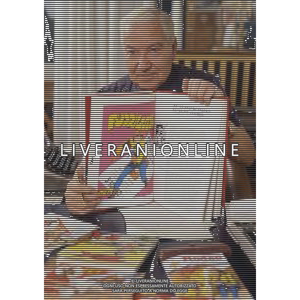 GIOVANNI LUIGI BONELLI, detto GIANLUIGI, Fumettista ed editore italiano, creatore del personaggio di TEX - RETROSPETTIVA. ©ARCHIVIO AGENZIA ALDO LIVERANI SAS