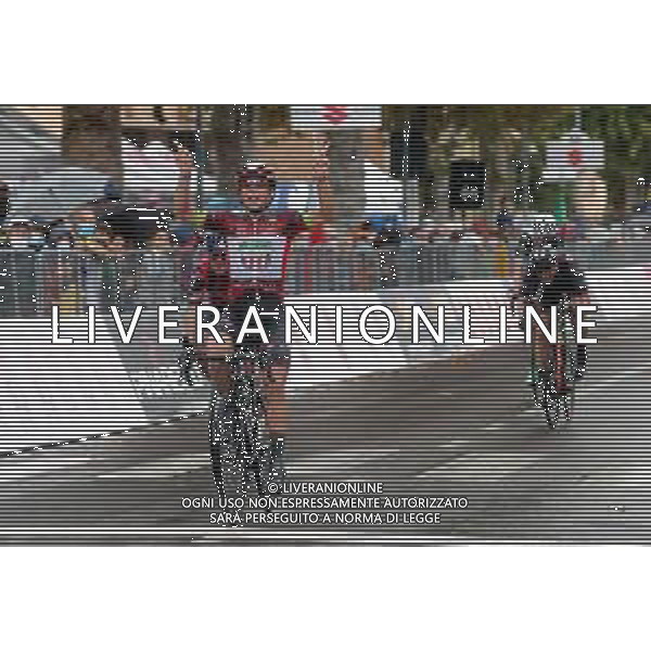 MORDANO 31 08 2020 GIRO D\'ITALIA UNDER 23 TAPPA RICCIONE-MORDANO NELLA FOTO ARRIVO DEL VINCITORE LUCA COLNAGHI ©SIROTTI / AGENZIA ALDO LIVERANI SAS