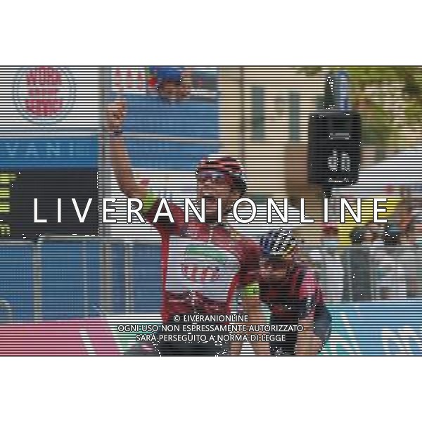 MORDANO 31 08 2020 GIRO D\'ITALIA UNDER 23 TAPPA RICCIONE-MORDANO NELLA FOTO ARRIVO DEL VINCITORE LUCA COLNAGHI ©SIROTTI / AGENZIA ALDO LIVERANI SAS