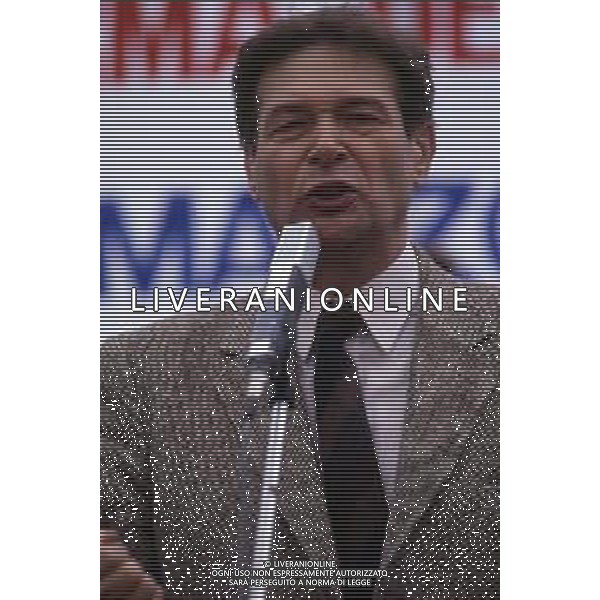 RETROSPETTIVA LUCIANO LAMA POLITICO E SINDACALISTA NELLA FOTO LUCIANO LAMA NELL\'ANNO 1985 AG ALDO LIVERANI SAS