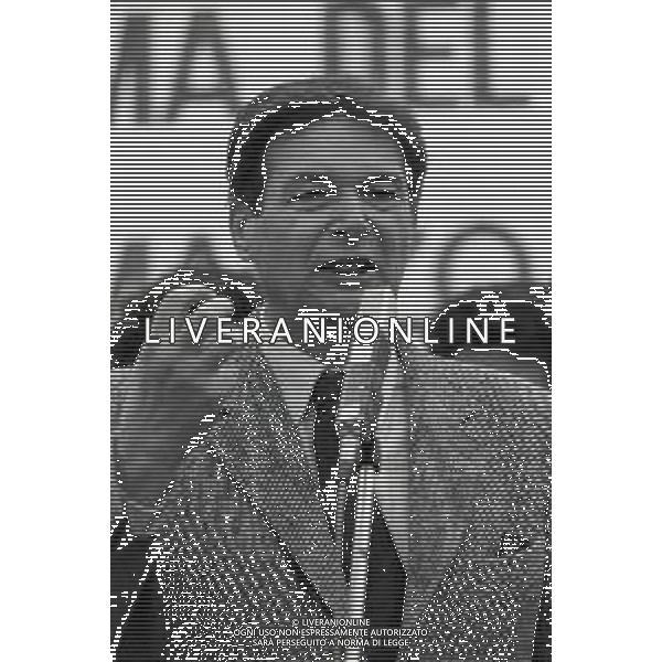 RETROSPETTIVA LUCIANO LAMA POLITICO E SINDACALISTA NELLA FOTO LUCIANO LAMA NELL\'ANNO 1985 AG ALDO LIVERANI SAS