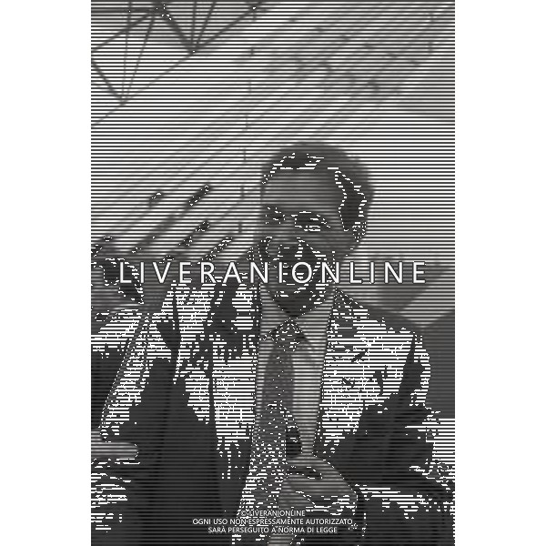RETROSPETTIVA LUCIANO LAMA POLITICO E SINDACALISTA NELLA FOTO LUCIANO LAMA NELL\'ANNO 1985 AG ALDO LIVERANI SAS