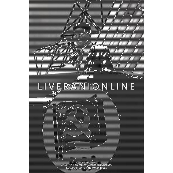 RETROSPETTIVA LUCIANO LAMA POLITICO E SINDACALISTA NELLA FOTO LUCIANO LAMA NELL\'ANNO 1985 AG ALDO LIVERANI SAS