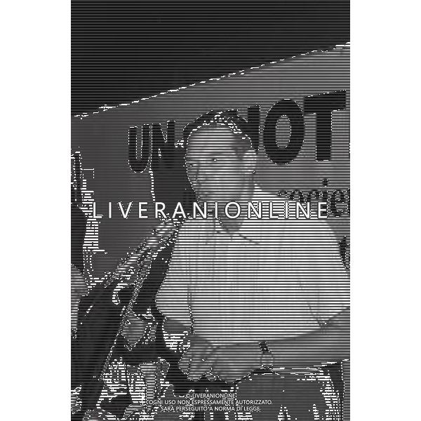RETROSPETTIVA LUCIANO LAMA POLITICO E SINDACALISTA NELLA FOTO LUCIANO LAMA NELL\'ANNO 1986 AG ALDO LIVERANI SAS