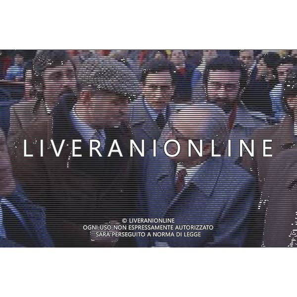 RETROSPETTIVA ANTONIO PIZZINATO POLITICO E SINDACALISTA NELLA FOTO ANTONIO PIZZINATO CON ALESSANDRO NATTA NELL\'ANNO 1985 AG ALDO LIVERANI SAS 