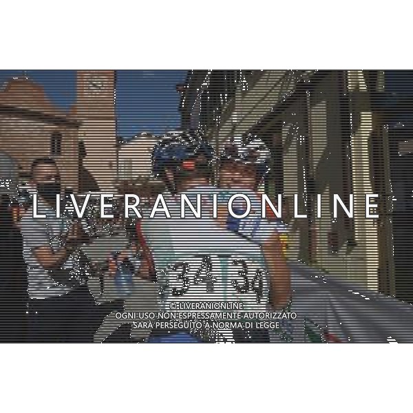 02-09-2020 Settimana Internazionale Coppi E Bartali; Tappa 02 Riccione - Sogliano Al Rubicone; 2020, Deceuninck - Quick Step; Bagioli, Andrea; Honore, Mikkel Frolich; Sogliano Al Rubicone; ©SIROTTI / AGENZIA ALDO LIVERANI SAS
