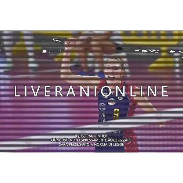 Secondo turno - Savino Del Bene Scandicci vs Saugella Monza - Volley Supercoppa Femminile, 02 settembre 2020 Scandicci, Italia Nella foto: Esultanza Marina Lubian (Savino Del Bene Scandicci) @LM/Lisa Guglielmi/ AGENZIA ALDO LIVERANI SAS