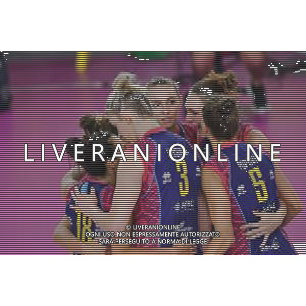 Secondo turno - Savino Del Bene Scandicci vs Saugella Monza - Volley Supercoppa Femminile, 02 settembre 2020 Scandicci, Italia Nella foto: Esultanza Savino Del Bene Scandicci @LM/Lisa Guglielmi/ AGENZIA ALDO LIVERANI SAS