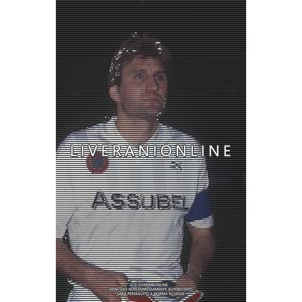 RETROSPETTIVA JAN CEULEMANS CALCIATORE NELLA FOTO JAN CEULEMANS CON LA MAGLIA DEL BRUGES NELL\'ANNO 1999 AG ALDO LIVERANI SAS