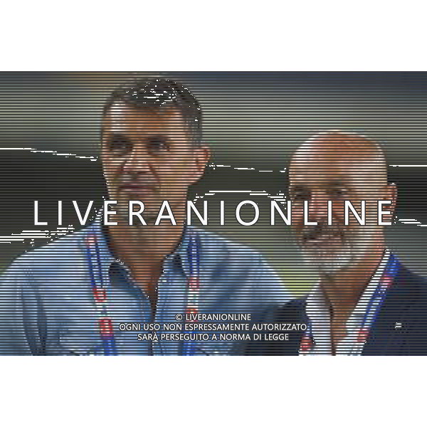 Partita del cuore - Edizione Speciale 2020 Verona, 3 Settembre 2020 Nella foto: Paolo Maldini e Stefano Pioli Ph. Soli - Ag. Aldo Liverani / AGENZIA ALDO LIVERANI SAS