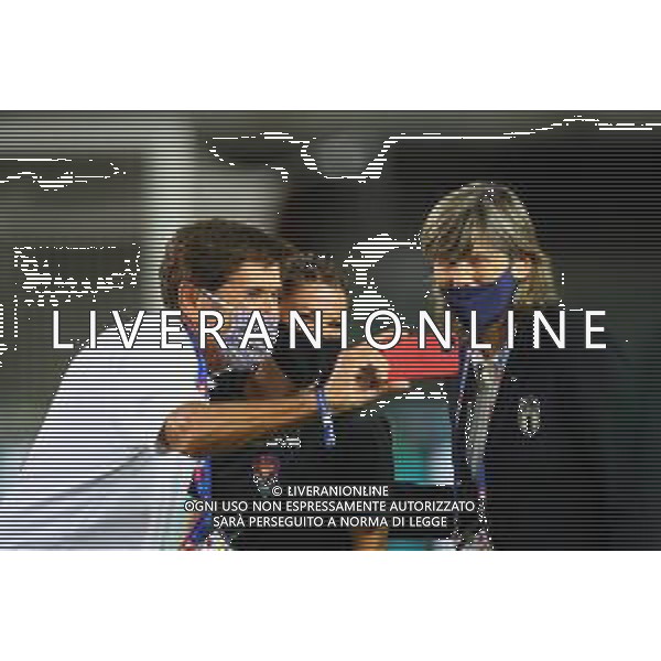 Partita del cuore - Edizione Speciale 2020 Verona, 3 Settembre 2020 Nella foto: Gianni Morandi, Alessandra Amoroso e Milena Bertolini Ph. Soli - Ag. Aldo Liverani / AGENZIA ALDO LIVERANI SAS