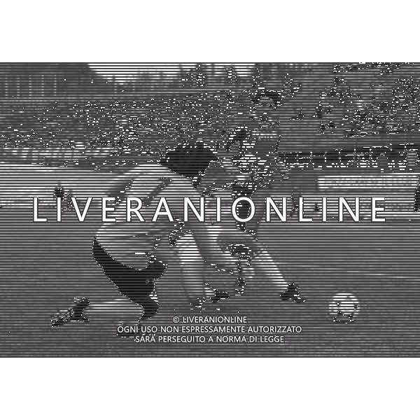 13-12-1981 VARESE-CAMPIONATO DI CALCIO SERIE B VARESE PERUGIA 3-2 NELLA FOTO AZIONE DI GIOCO AG ALDO LIVERANI SAS