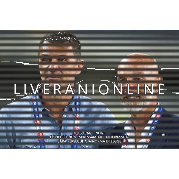 Partita del cuore - Edizione Speciale 2020 Verona, 3 Settembre 2020 Nella foto: Paolo Maldini e Stefano Pioli Ph. Soli - Ag. Aldo Liverani