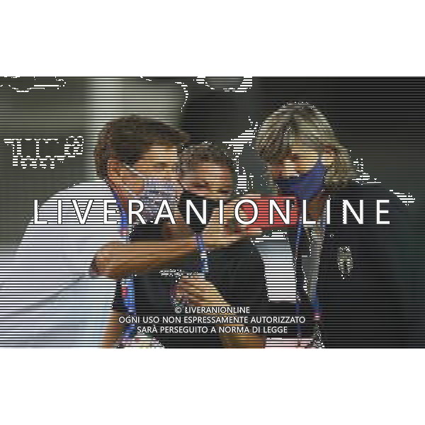 Partita del cuore - Edizione Speciale 2020 Verona, 3 Settembre 2020 Nella foto: Gianni Morandi, Alessandra Amoroso e Milena Bertolini Ph. Soli - Ag. Aldo Liverani