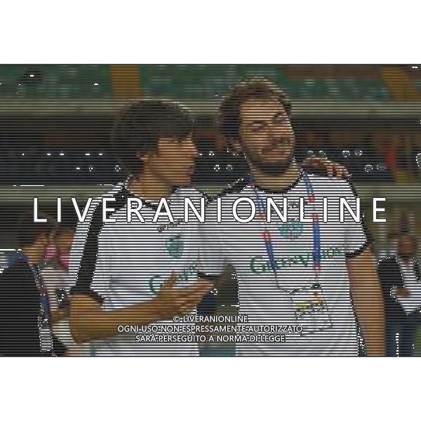 Partita del cuore - Edizione Speciale 2020 Verona, 3 Settembre 2020 Nella foto: Bugo e Riccardo Zanotti dei Pinguini Tattici Nucleari Ph. Soli - Ag. Aldo Liverani