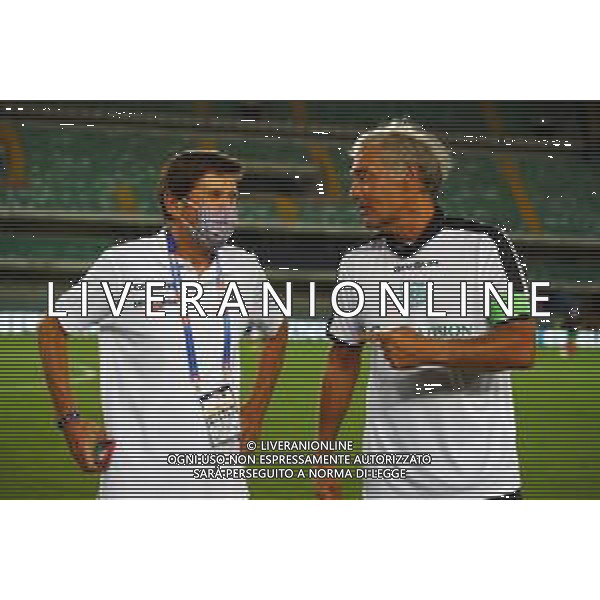 Partita del cuore - Edizione Speciale 2020 Verona, 3 Settembre 2020 Nella foto: Gianni Morandi e Massimo Giletti Ph. Soli - Ag. Aldo Liverani