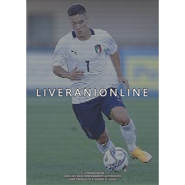 Lignano Sabbiadoro Partita Amichevole ITALIA Under 21 - SLOVENIA Under 21 del 03/09/2020 - nella foto: Raspadori Giacomo (Italia) ©Claudio Zamagni/Agenzia Aldo Liverani Raspadori Giacomo (Italia) during International friendly soccer match between ITALY Under 21 and SLOVENIA Under 21 at G. Teghil Stadium in Lignano Sabbiadoro on September 03 2020. photo credit by Claudio Zamagni/Aldo Liverani Photo Agency