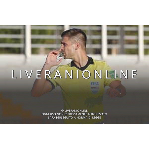 Lignano Sabbiadoro Partita Amichevole ITALIA Under 21 - SLOVENIA Under 21 del 03/09/2020 - nella foto: arbitro Cristopher Jaeger ©Claudio Zamagni/Agenzia Aldo Liverani referee Cristopher Jaeger during International friendly soccer match between ITALY Under 21 and SLOVENIA Under 21 at G. Teghil Stadium in Lignano Sabbiadoro on September 03 2020. photo credit by Claudio Zamagni/Aldo Liverani Photo Agency