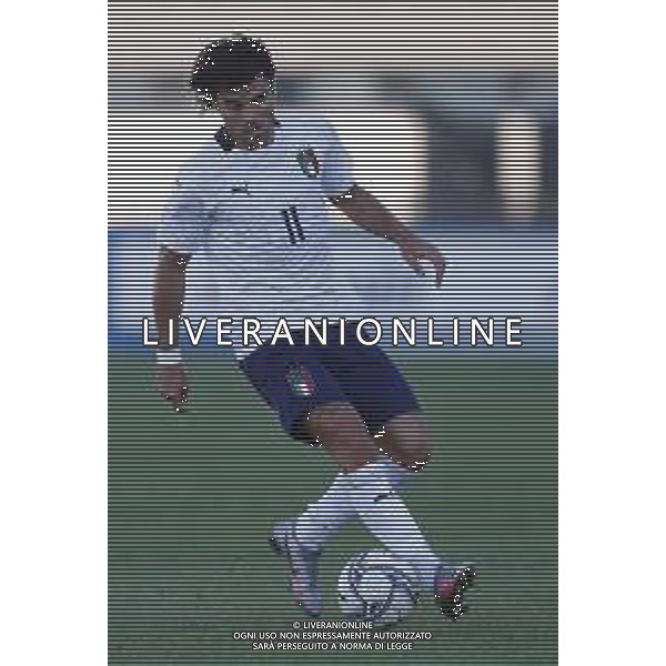 Lignano Sabbiadoro Partita Amichevole ITALIA Under 21 - SLOVENIA Under 21 del 03/09/2020 - nella foto: Sottil Riccardo (Italia) ©Claudio Zamagni/Agenzia Aldo Liverani Sottil Riccardo (Italia) during International friendly soccer match between ITALY Under 21 and SLOVENIA Under 21 at G. Teghil Stadium in Lignano Sabbiadoro on September 03 2020. photo credit by Claudio Zamagni/Aldo Liverani Photo Agency