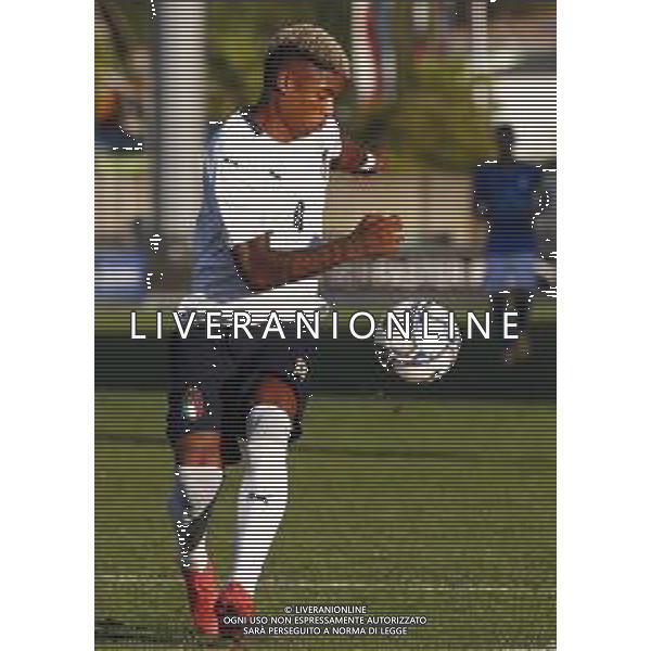 Lignano Sabbiadoro Partita Amichevole ITALIA Under 21 - SLOVENIA Under 21 del 03/09/2020 - nella foto: Salcedo Eddie(Italia) ©Claudio Zamagni/Agenzia Aldo Liverani Salcedo Eddie(Italia) during International friendly soccer match between ITALY Under 21 and SLOVENIA Under 21 at G. Teghil Stadium in Lignano Sabbiadoro on September 03 2020. photo credit by Claudio Zamagni/Aldo Liverani Photo Agency
