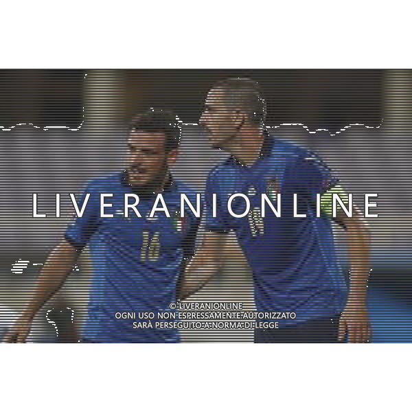 FIRENZE - UEFA Nations League gruppo A ITALIA - BOSNIA ERZEGOVINA 04/09/2020 nella foto: Bonucci Leonardo(Italia) Florenzi Alessandro(Italia) ©Claudio Zamagni/Agenzi Aldo Liverani s.a.s. during UEFA Nations League - group A between Italy and Bosnia ERZEGOVINA at Artemio Franchi Stadium on September 04 2020 in Florence photo credit by Claudio Zamagni/Aldo Liverani Photo Agency/ AGENZIA ALDO LIVERANI SAS