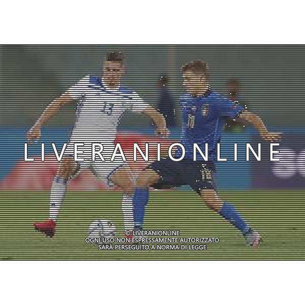 FIRENZE - UEFA Nations League gruppo A ITALIA - BOSNIA ERZEGOVINA 04/09/2020 nella foto: Barella Nicolo’(Italia) ©Claudio Zamagni/Agenzi Aldo Liverani s.a.s. Barella Nicolo’(Italia) during UEFA Nations League - group A between Italy and Bosnia ERZEGOVINA at Artemio Franchi Stadium on September 04 2020 in Florence photo credit by Claudio Zamagni/Aldo Liverani Photo Agency