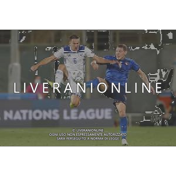 FIRENZE - UEFA Nations League gruppo A ITALIA - BOSNIA ERZEGOVINA 04/09/2020 nella foto: Belotti Andrea(Italia) e hadzlhmetovic ©Claudio Zamagni/Agenzi Aldo Liverani s.a.s. during UEFA Nations League - group A between Italy and Bosnia ERZEGOVINA at Artemio Franchi Stadium on September 04 2020 in Florence photo credit by Claudio Zamagni/Aldo Liverani Photo Agency