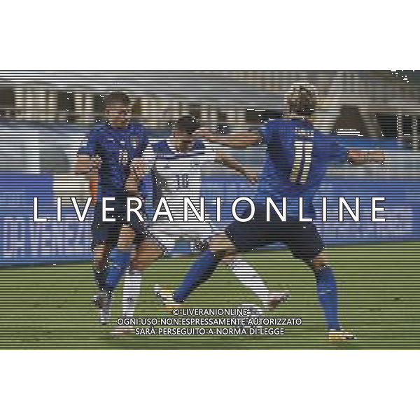 FIRENZE - UEFA Nations League gruppo A ITALIA - BOSNIA ERZEGOVINA 04/09/2020 nella foto: Zaniolo Nicolo’(Italia) e Barella Nicolo’(Italia) ©Claudio Zamagni/Agenzi Aldo Liverani s.a.s. Zaniolo Nicolo’(Italia) e Barella Nicolo’(Italia) during UEFA Nations League - group A between Italy and Bosnia ERZEGOVINA at Artemio Franchi Stadium on September 04 2020 in Florence photo credit by Claudio Zamagni/Aldo Liverani Photo Agency/ AGENZIA ALDO LIVERANI SAS