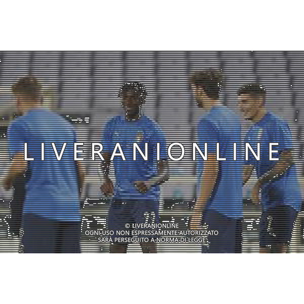 FIRENZE - UEFA Nations League gruppo A ITALIA - BOSNIA ERZEGOVINA 04/09/2020 nella foto: Kean Moise(Italia) Di Lorenzo Giovanni(Italia) ©Claudio Zamagni/Agenzi Aldo Liverani s.a.s. Kean Moise(Italia) Di Lorenzo Giovanni(Italia) during UEFA Nations League - group A between Italy and Bosnia ERZEGOVINA at Artemio Franchi Stadium on September 04 2020 in Florence photo credit by Claudio Zamagni/Aldo Liverani Photo Agency/ AGENZIA ALDO LIVERANI SAS
