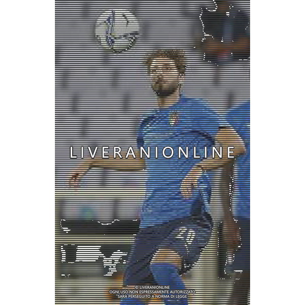 FIRENZE - UEFA Nations League gruppo A ITALIA - BOSNIA ERZEGOVINA 04/09/2020 nella foto: Locatelli Manuel(Italia) ©Claudio Zamagni/Agenzi Aldo Liverani s.a.s. Locatelli Manuel(Italia) during UEFA Nations League - group A between Italy and Bosnia ERZEGOVINA at Artemio Franchi Stadium on September 04 2020 in Florence photo credit by Claudio Zamagni/Aldo Liverani Photo Agency/ AGENZIA ALDO LIVERANI SAS
